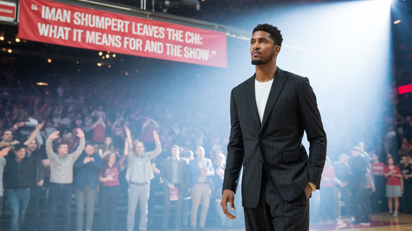 iman shumpert leaves the chi
