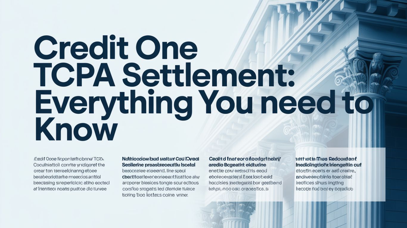 Credit One TCPA Settlement: Everything You Need to Know