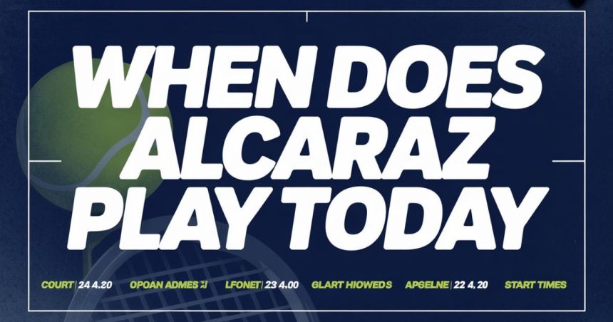 Alcaraz Play celebrating victory after winning an intense tennis point.