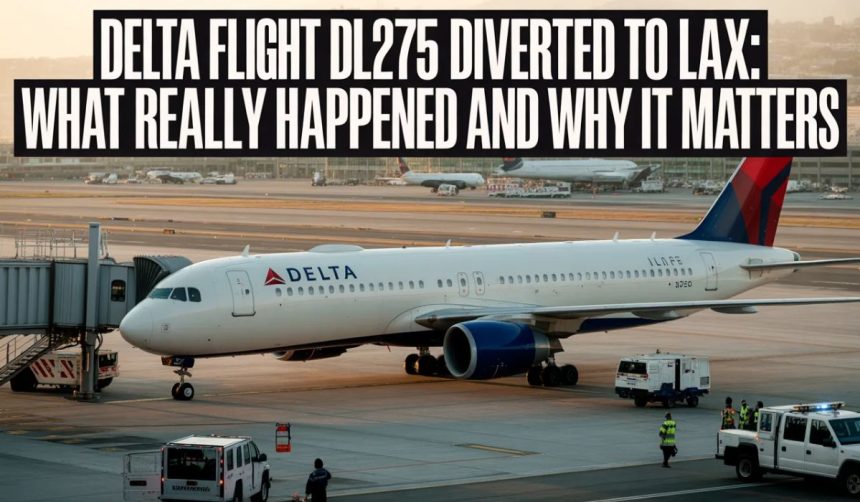 delta flight dl275 diverted lax