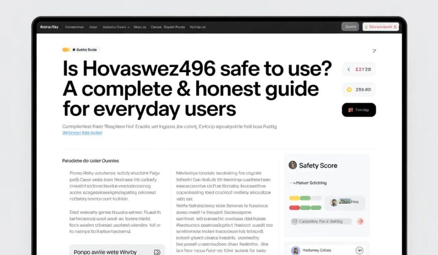 is hovaswez496 safe to use