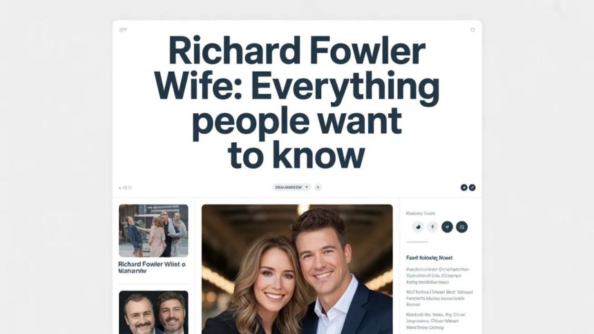 Richard Fowler Wife: Everything People Want to Know